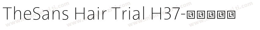 TheSans Hair Trial H37字体转换